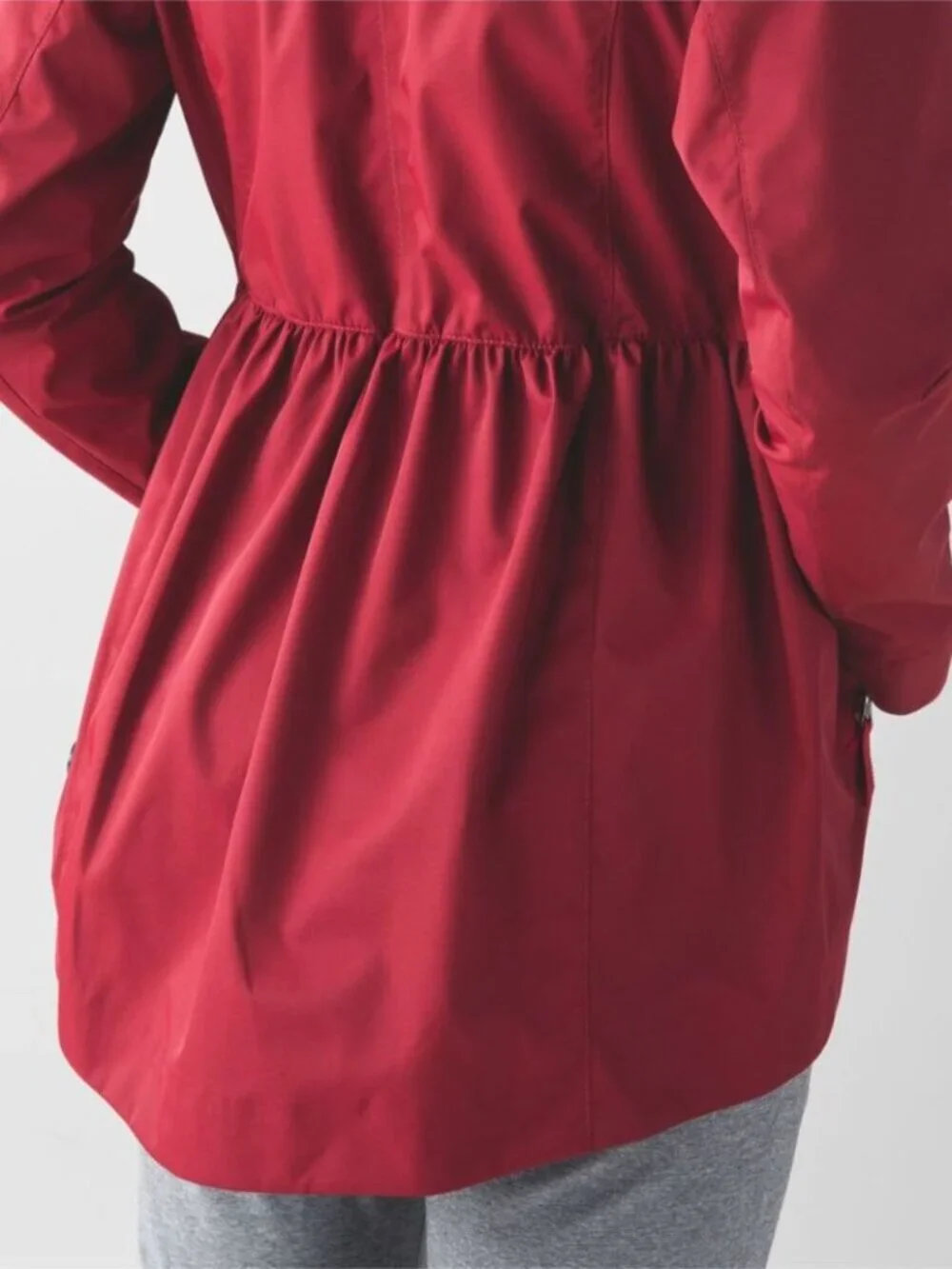 Lululemon Rain For Daze Jacket II Water Repellent Hooded Prep Red Size 4